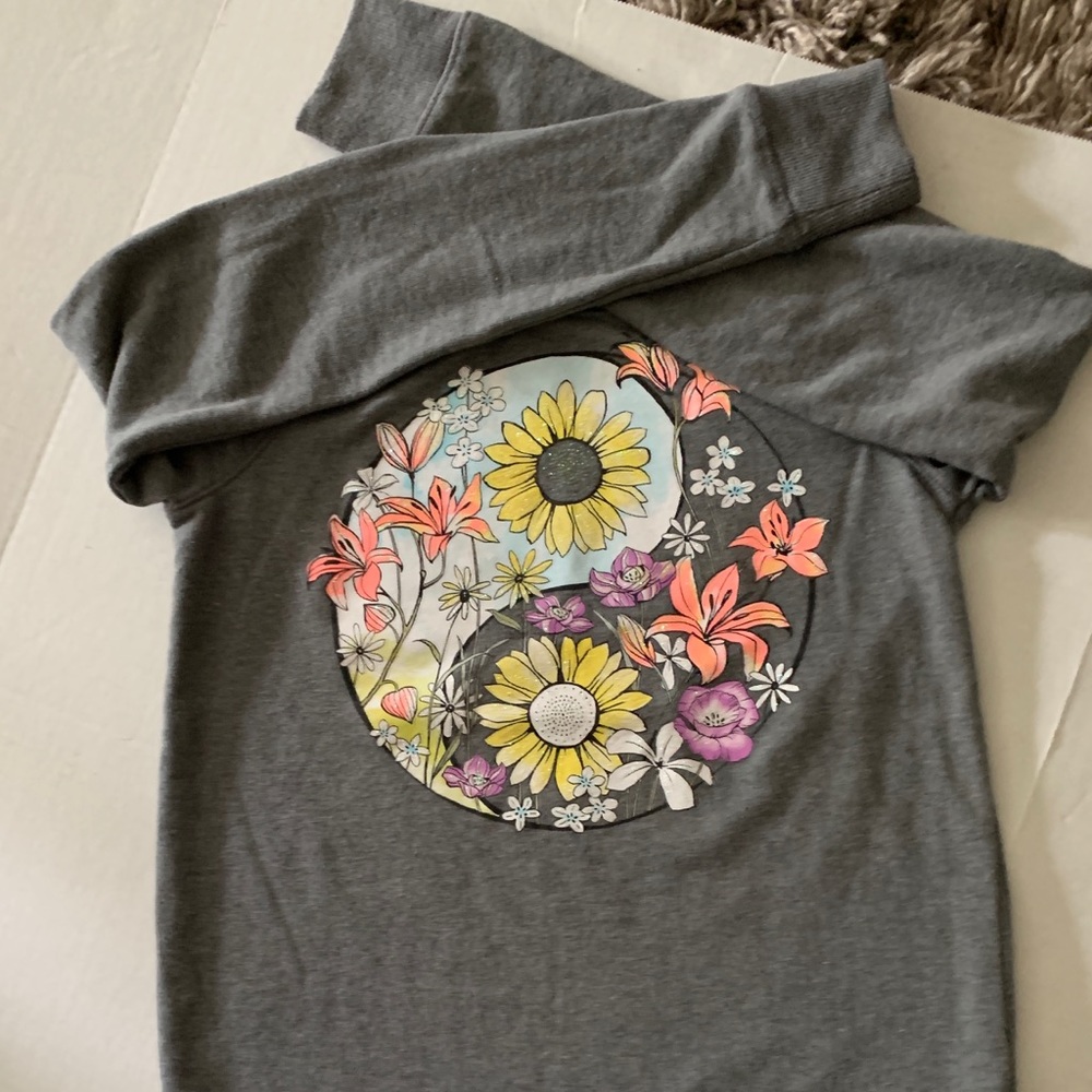 Graphic Sweatshirt Yin-Yang Sunflower